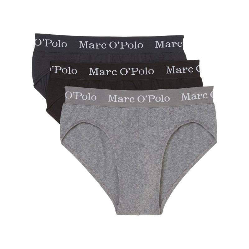3er Pack Elements Organic Cotton - Slip Unterhose Herren Multicolor S von Marc O'Polo