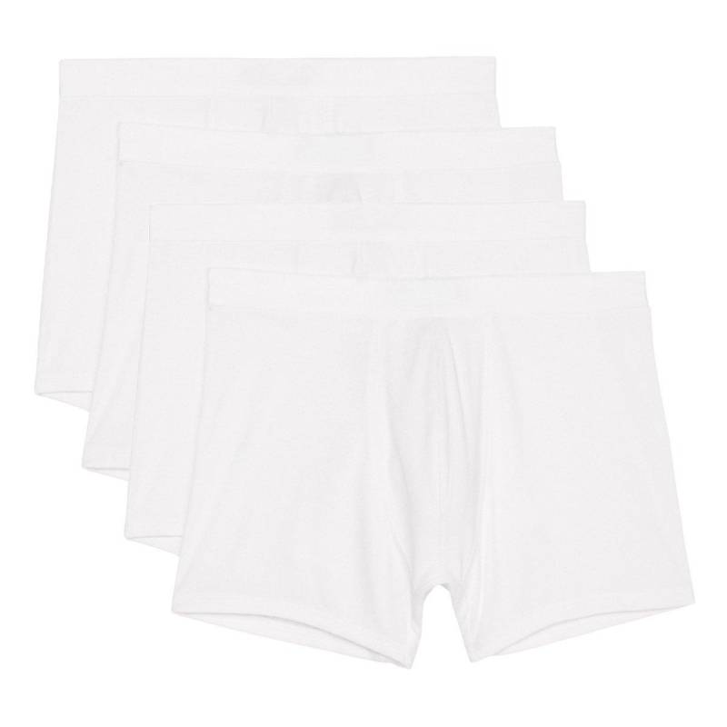 4er Pack Iconic Rib Organic Cotton - Long Short Pant Herren Weiss XL von Marc O'Polo