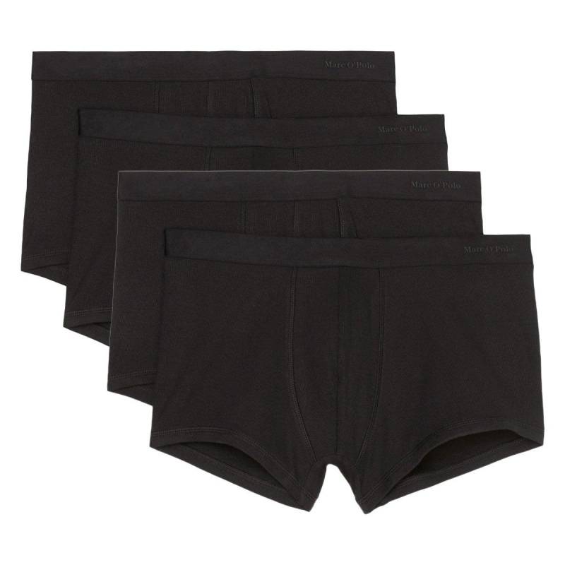 4er Pack Iconic Rib Organic Cotton - Retro Short Pant Herren Schwarz XXL von Marc O'Polo