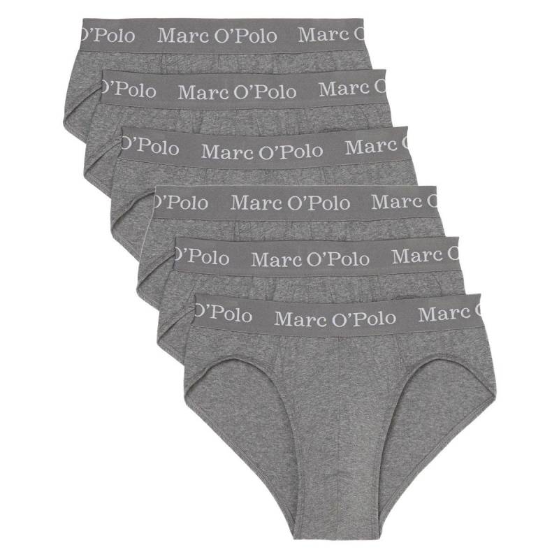 6er Pack Elements Organic Cotton - Slip Unterhose Herren Grau XXL von Marc O'Polo