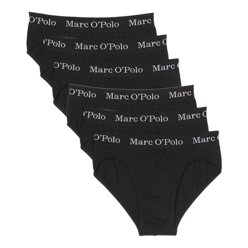 6er Pack Elements Organic Cotton - Slip Unterhose Herren Schwarz XL von Marc O'Polo