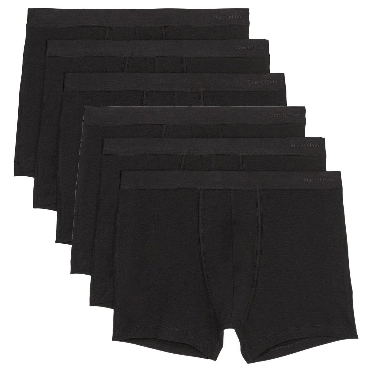 6er Pack Essentials Organic Cotton - Long Short Pant Herren Schwarz XXL von Marc O'Polo