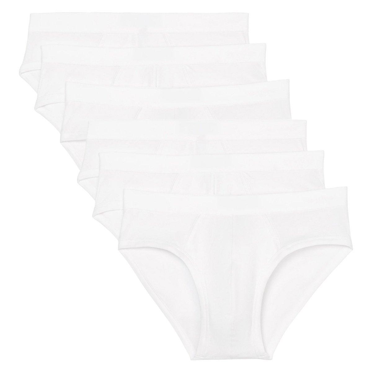 6er Pack Essentials Organic Cotton - Slip Unterhose Herren Weiss XXL von Marc O'Polo