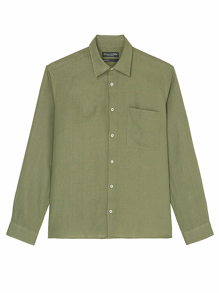 MARC O'POLO Hemd Regular Fit  olive | M von Marc O'Polo