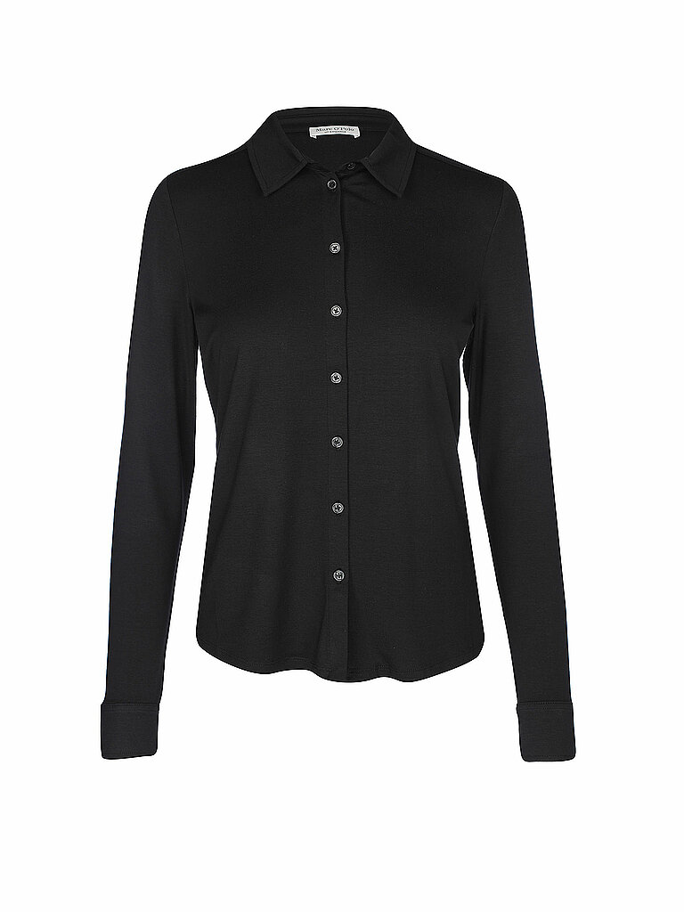 MARC O'POLO Jerseybluse schwarz | L von Marc O'Polo