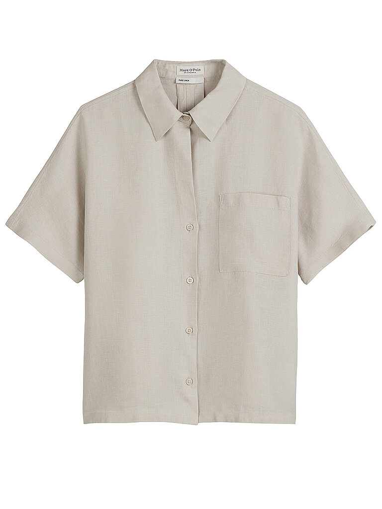 MARC O'POLO Leinenbluse hellgrau | 42 von Marc O'Polo