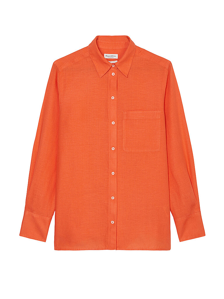 MARC O'POLO Leinenbluse  orange | 36 von Marc O'Polo