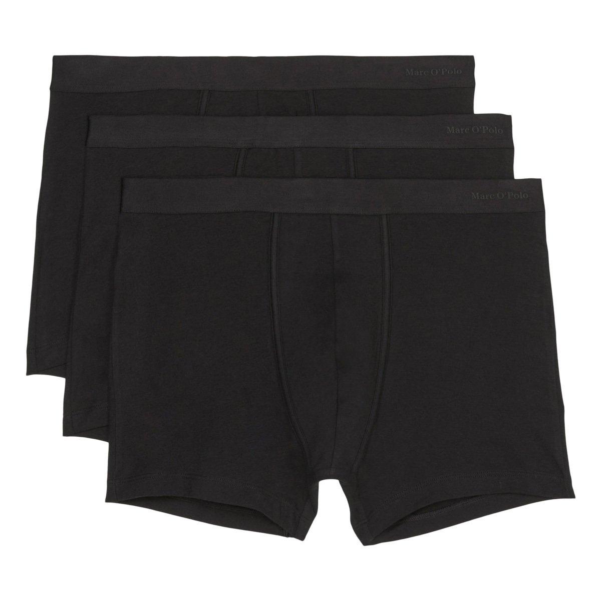 3er Pack Essentials Organic Cotton - Long Short Pant Herren Schwarz S von Marc O'Polo