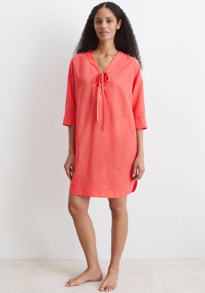 Marc O'Polo Strandkleid, leichtes Tunikakleid, seitliche Schlitze, V-Ausschnitt von Marc O'Polo
