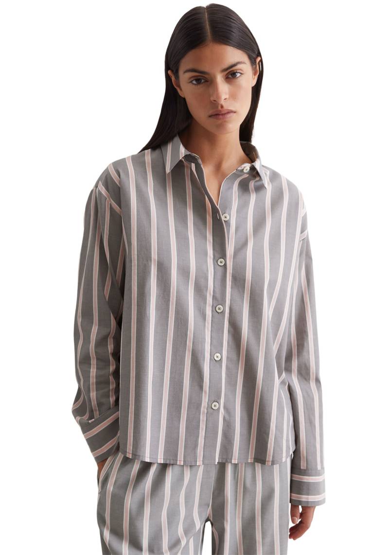 Marc O'Polo Langarmshirt »Mix & Match Woven«, mit Knöpfen in Perlmutt-Optik von Marc O'Polo