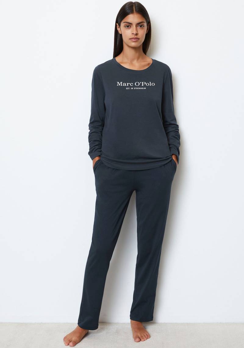 Marc O'Polo Langarmshirt »Mix & Match Cotton«, mit Brustprint in Kontrastfarbe von Marc O'Polo