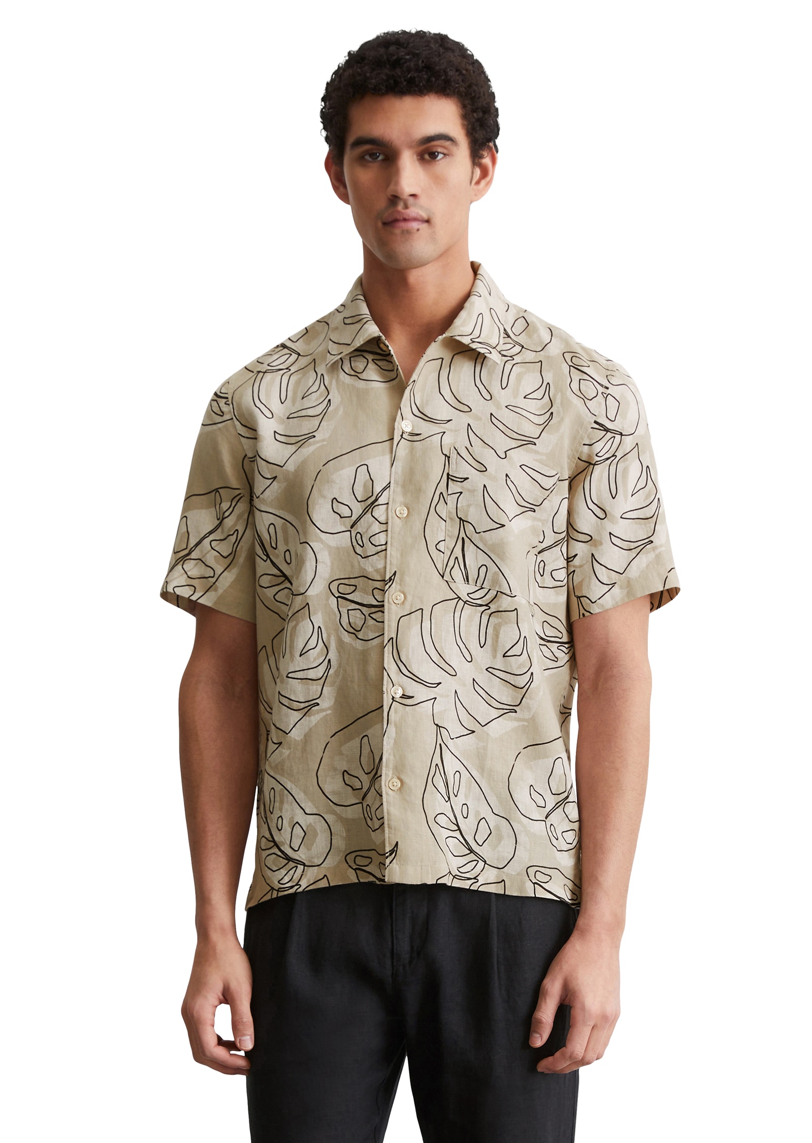 Marc O'Polo Leinenhemd, mit floralem Allover Print Marc O'Polo Leinenhemd, mit floralem Allover Print von Marc O'Polo