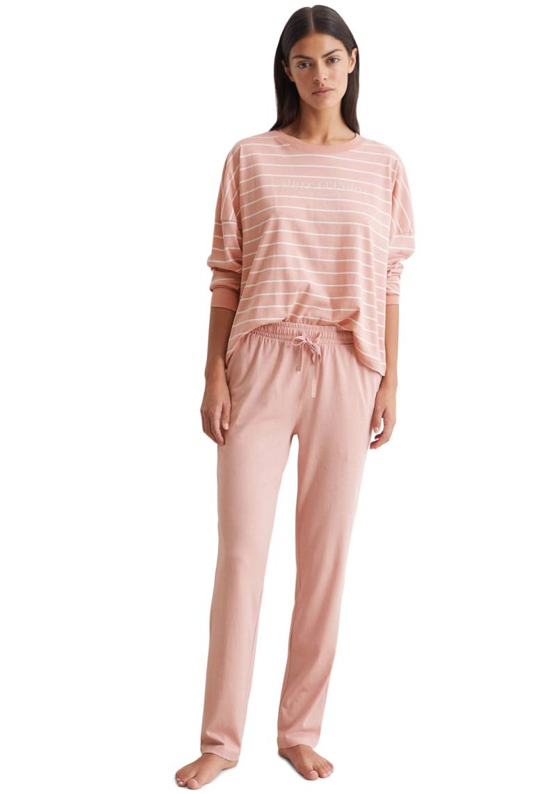 Marc O'Polo Pyjama »Mix & Match Cotton-Woven«, (Set, 2 tlg.), mit Oberteil in Ringel-Optik von Marc O'Polo