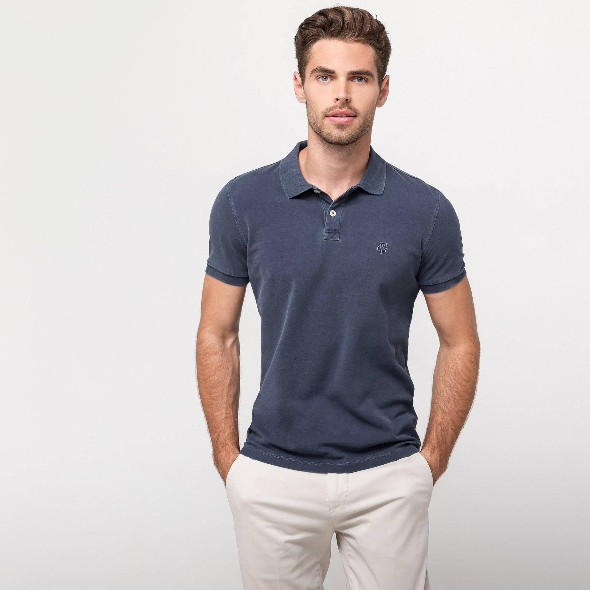 Poloshirt, Kurzarm Herren Marine L von Marc O'Polo