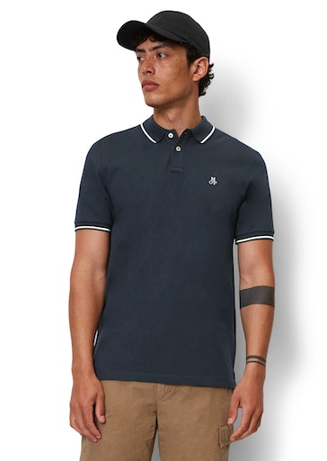 Marc O'Polo Poloshirt »Polo shirt, short sleeve, slits at side, embroidery on chest« von Marc O'Polo
