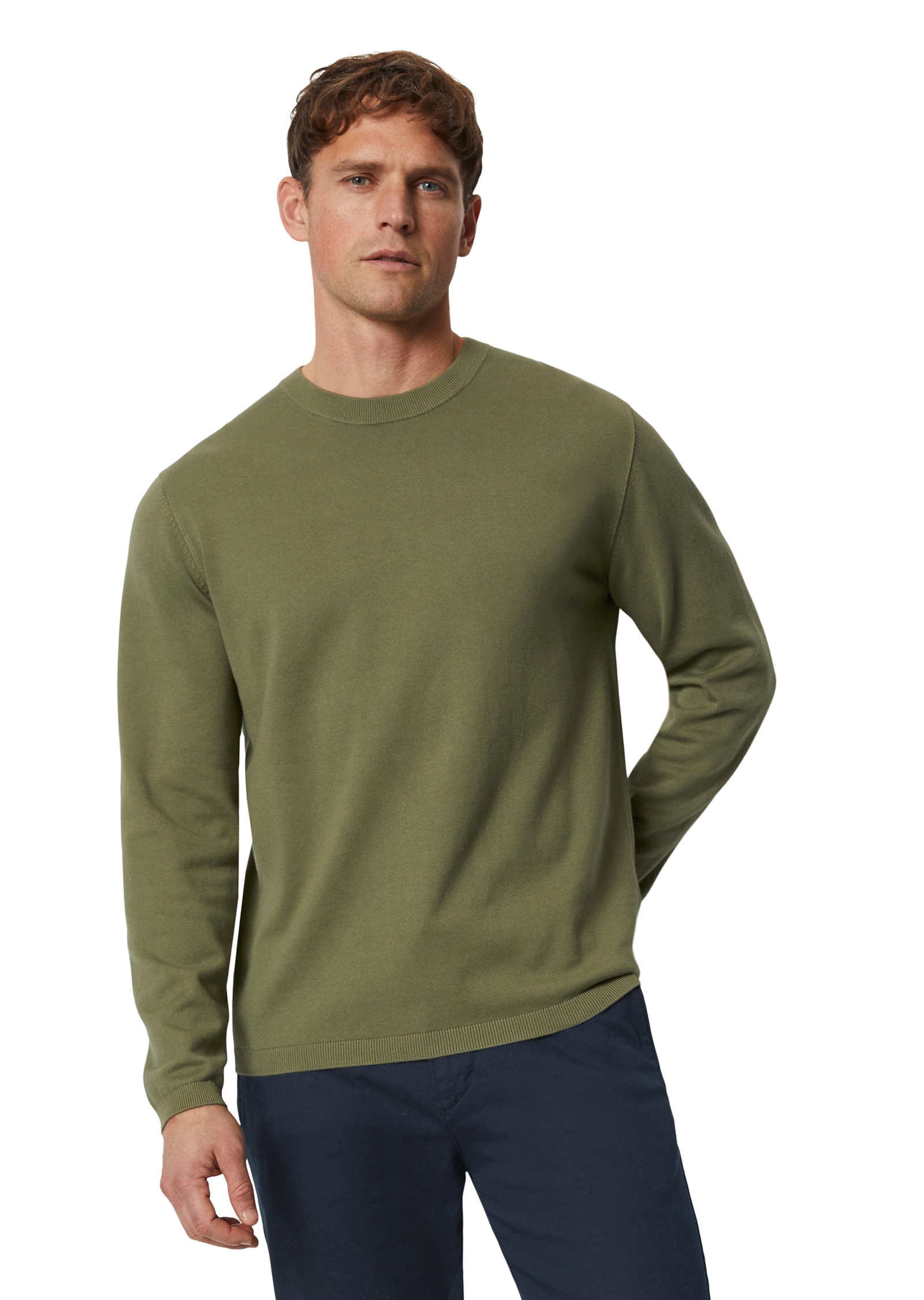 Marc O'Polo Rundhalspullover, in cleaner Basic-Form Marc O'Polo Rundhalspullover, in cleaner Basic-Form von Marc O'Polo