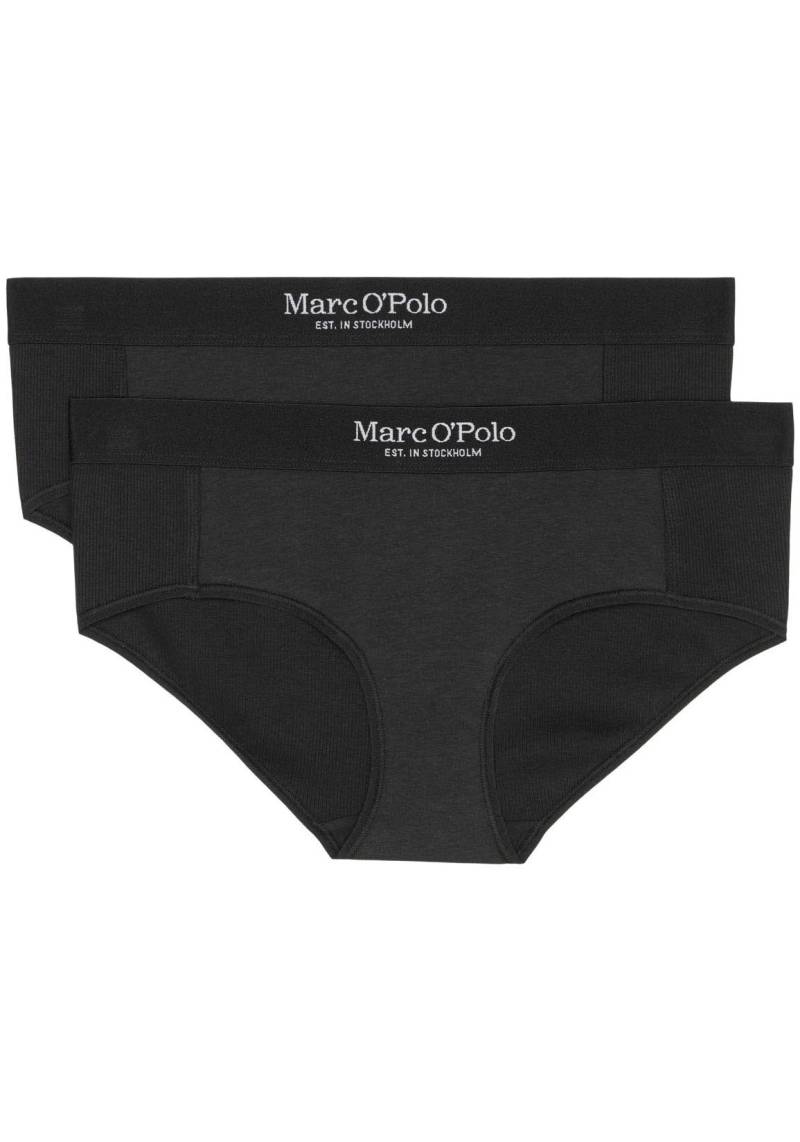 Marc O'Polo Panty »Iconic Rib woven«, (2er Pack), mit breitem Logobund von Marc O'Polo