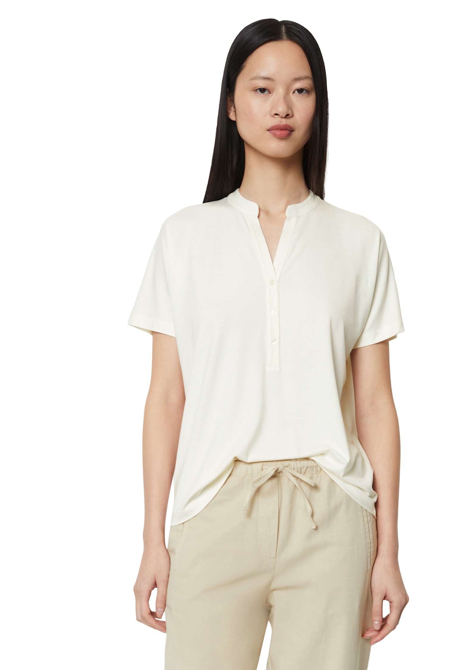 Marc O'Polo Stehkragenshirt, mit Knopfleiste Marc O'Polo Stehkragenshirt, mit Knopfleiste von Marc O'Polo