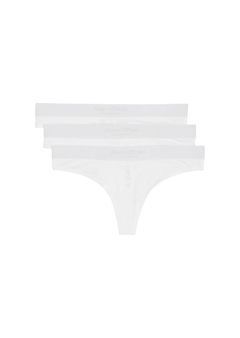 Marc O'Polo String »Essentials«, (3er Pack), mit dezentem Logo-Detail von Marc O'Polo