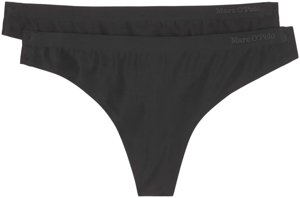Marc O'Polo Stringtanga »Second Skin«, (2er Pack), mit Logo-Schriftzug im Gummibund von Marc O'Polo