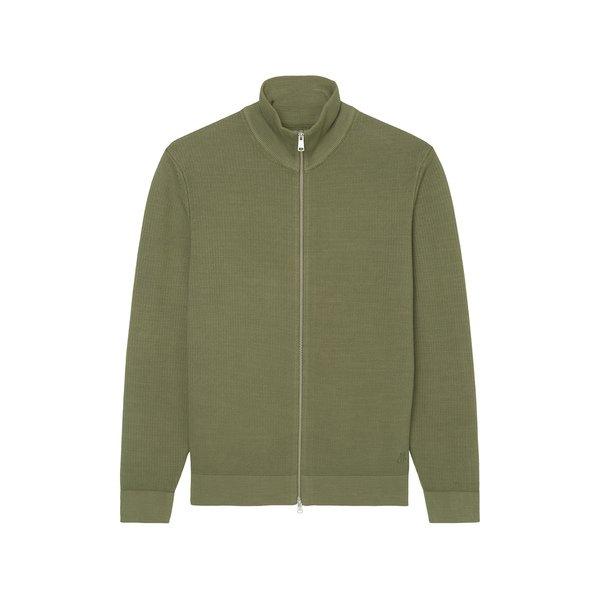 Sweatjacke Herren Olivegrün S von Marc O'Polo