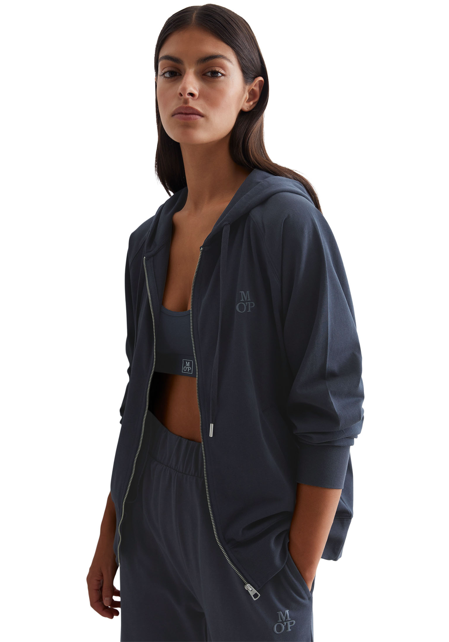 Marc O'Polo Kapuzensweatjacke »Heavy Jersey«, mit grosser Kapuze Marc O'Polo Kapuzensweatjacke »Heavy Jersey«, mit grosser Kapuze von Marc O'Polo