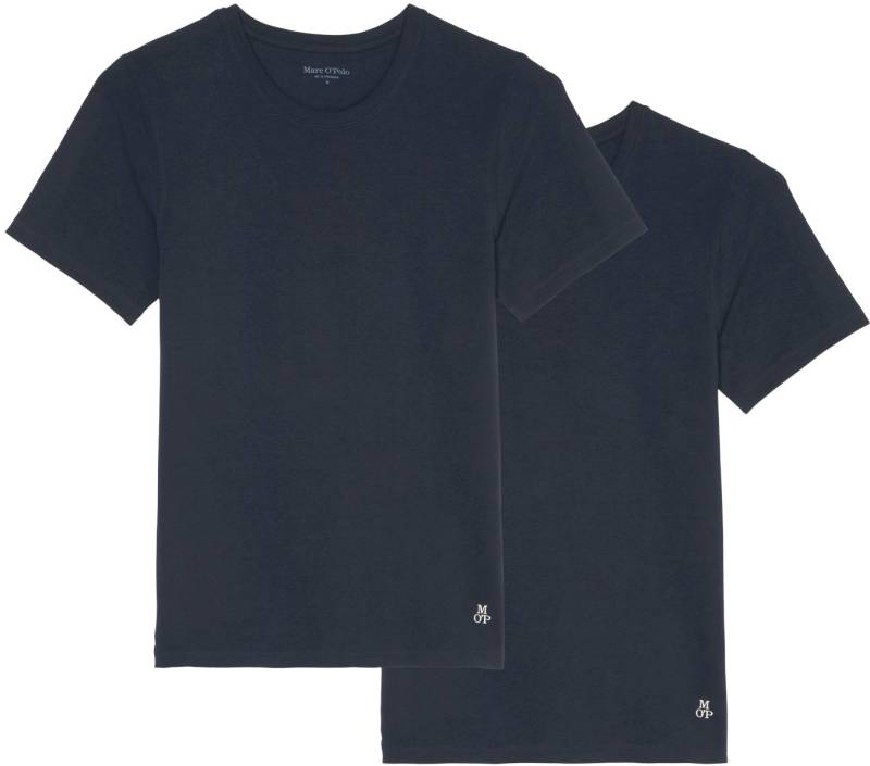 Marc O'Polo T-Shirt »Essentials«, (2er Pack), mit dezentem Markenlogo von Marc O'Polo
