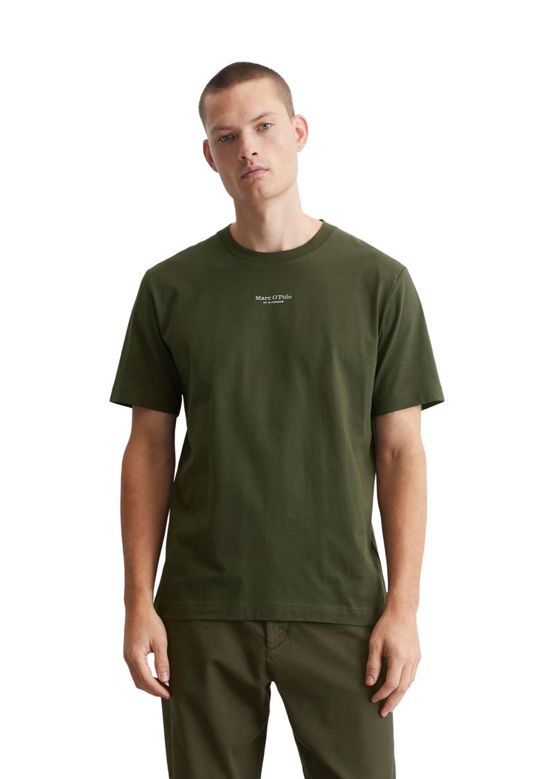 Marc O'Polo T-Shirt, ein kleines, dezentes Logo in Kontrastfarbe ziert die Brust von Marc O'Polo