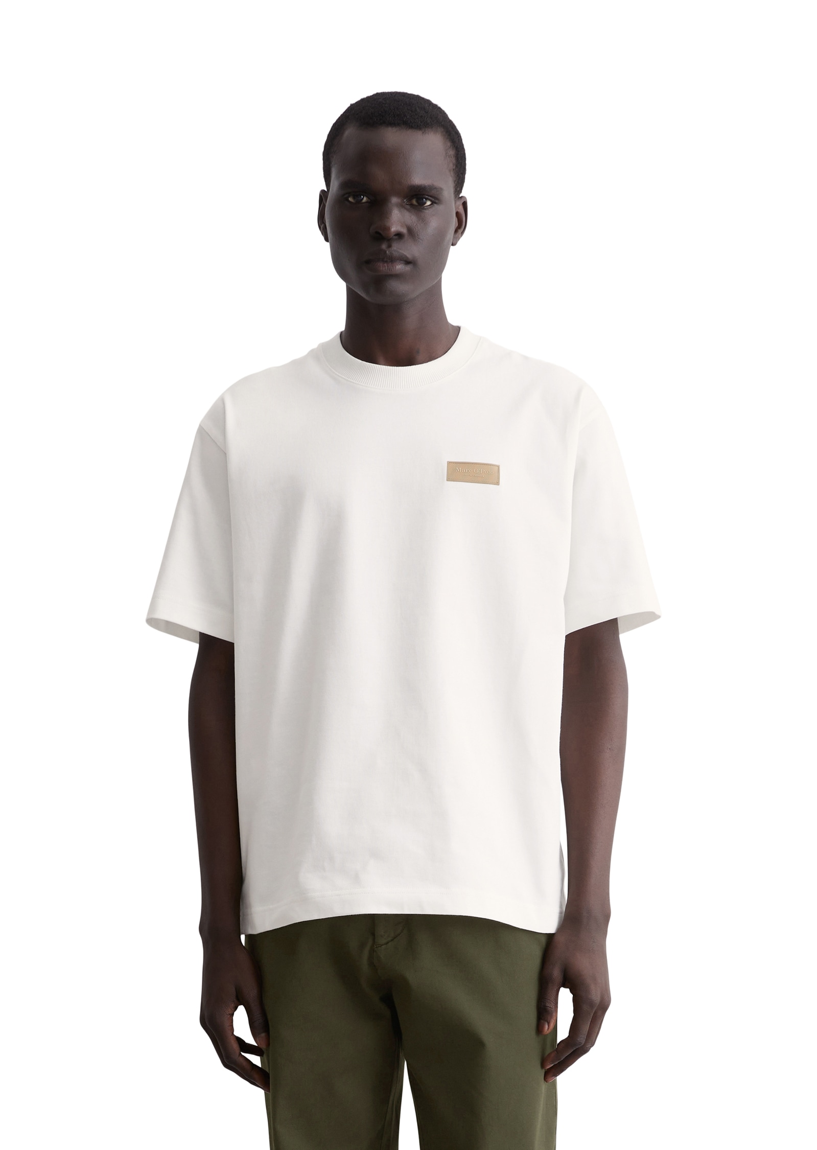 Marc O'Polo T-Shirt, gummiertes Logo auf der Brust Marc O'Polo T-Shirt, gummiertes Logo auf der Brust von Marc O'Polo