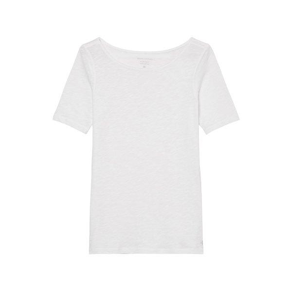 T-shirt, Kurzarm Damen Weiss  XL von Marc O'Polo