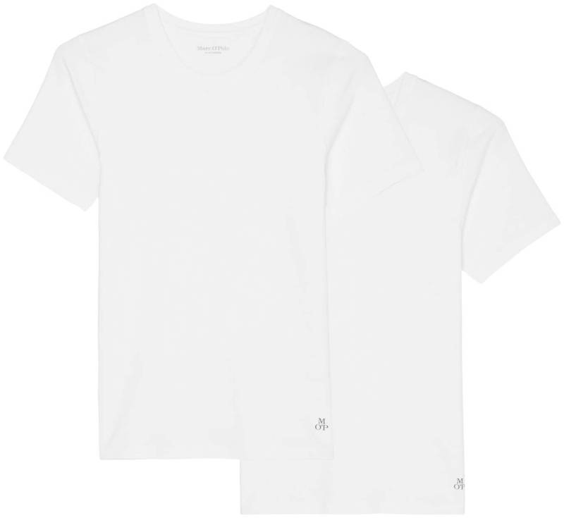 Marc O'Polo T-Shirt »Essentials«, (2er Pack), mit dezentem Markenlogo von Marc O'Polo
