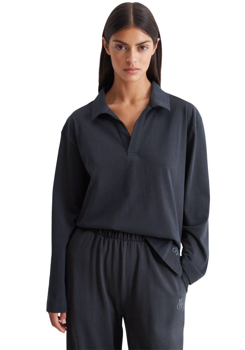 Marc O'Polo Langarm-Poloshirt »Heavy Jersey-Woven«, mit sportlichem Kragendesign von Marc O'Polo