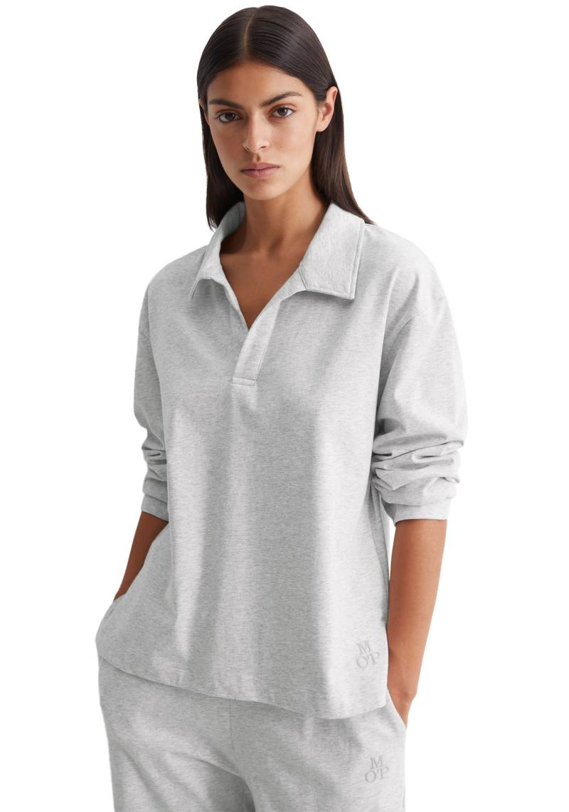 Marc O'Polo Langarm-Poloshirt »Heavy Jersey-Woven«, mit sportlichem Kragendesign von Marc O'Polo