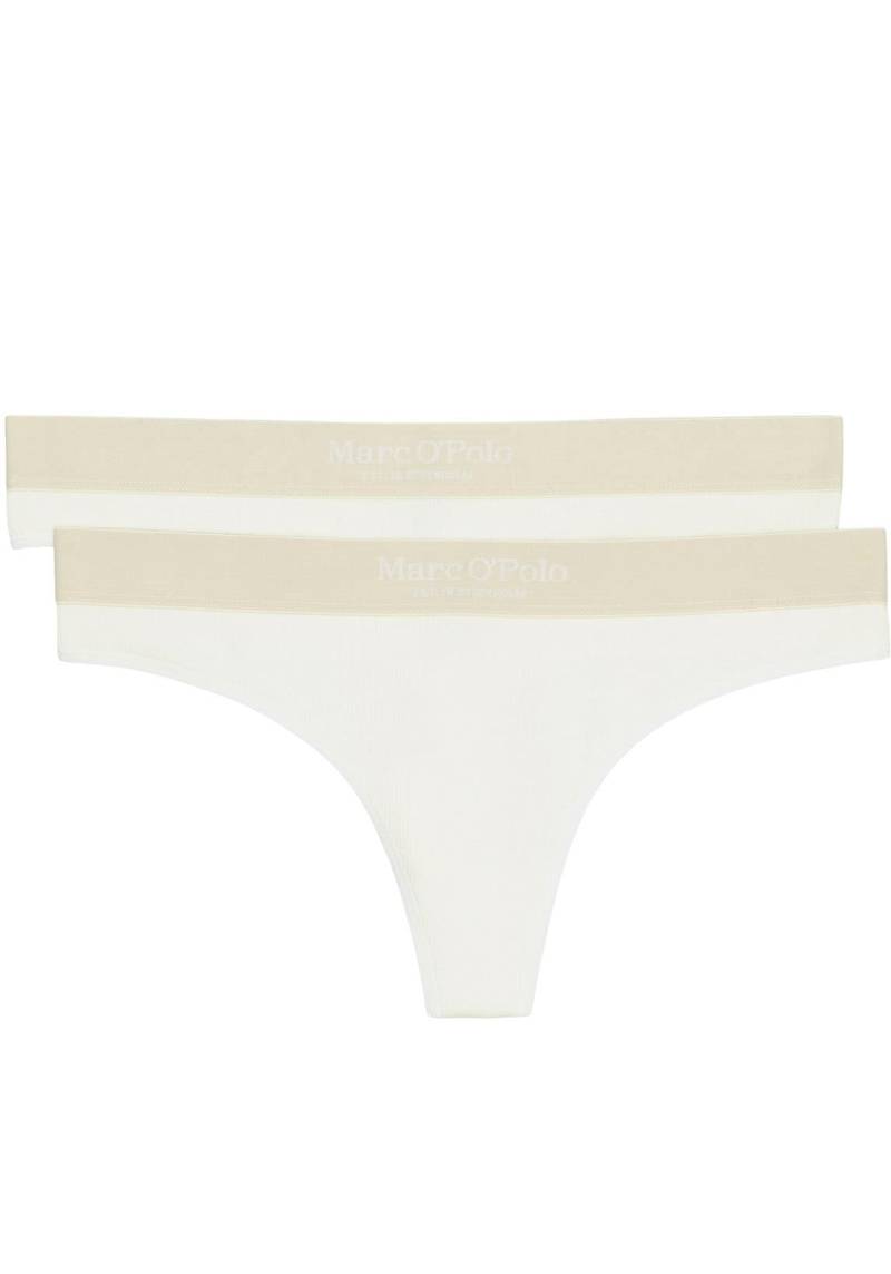 Marc O'Polo Tanga »Iconic Rib woven«, (2er Pack), mit elastischem Logobund von Marc O'Polo
