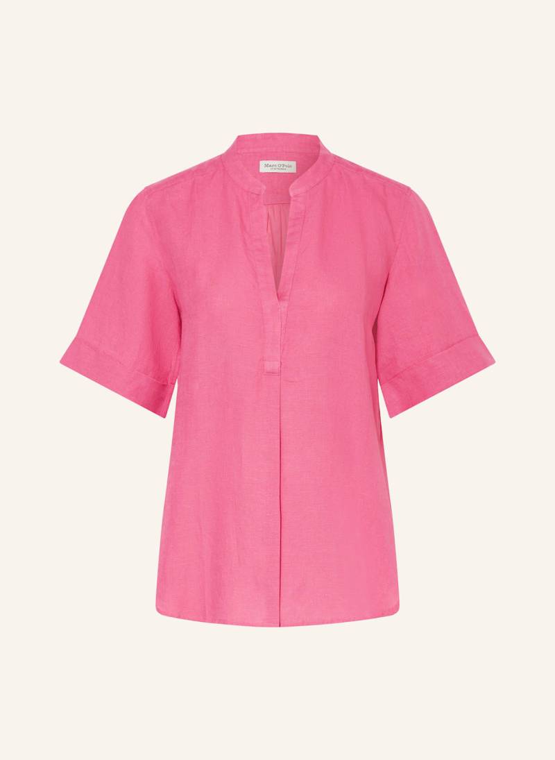 Marc O'polo Blusenshirt Im Materialmix Mit Leinen pink von Marc O'Polo