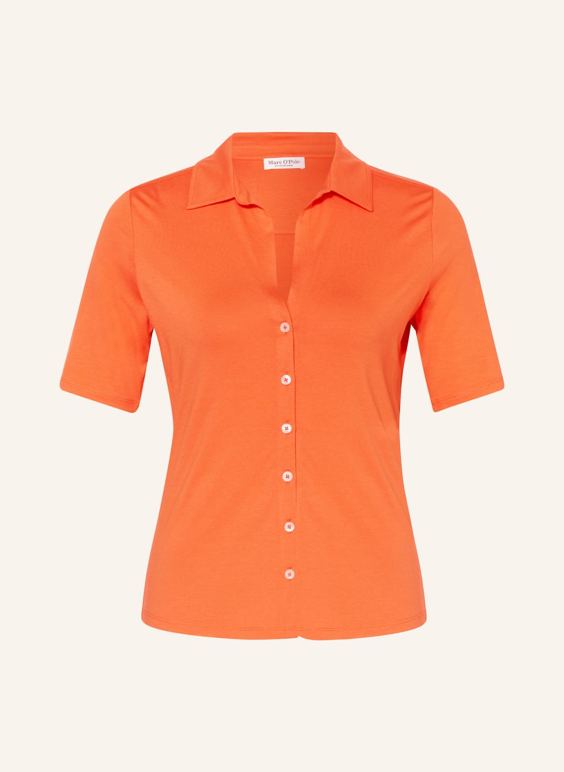 Marc O'polo Hemdbluse Aus Jersey orange von Marc O'Polo