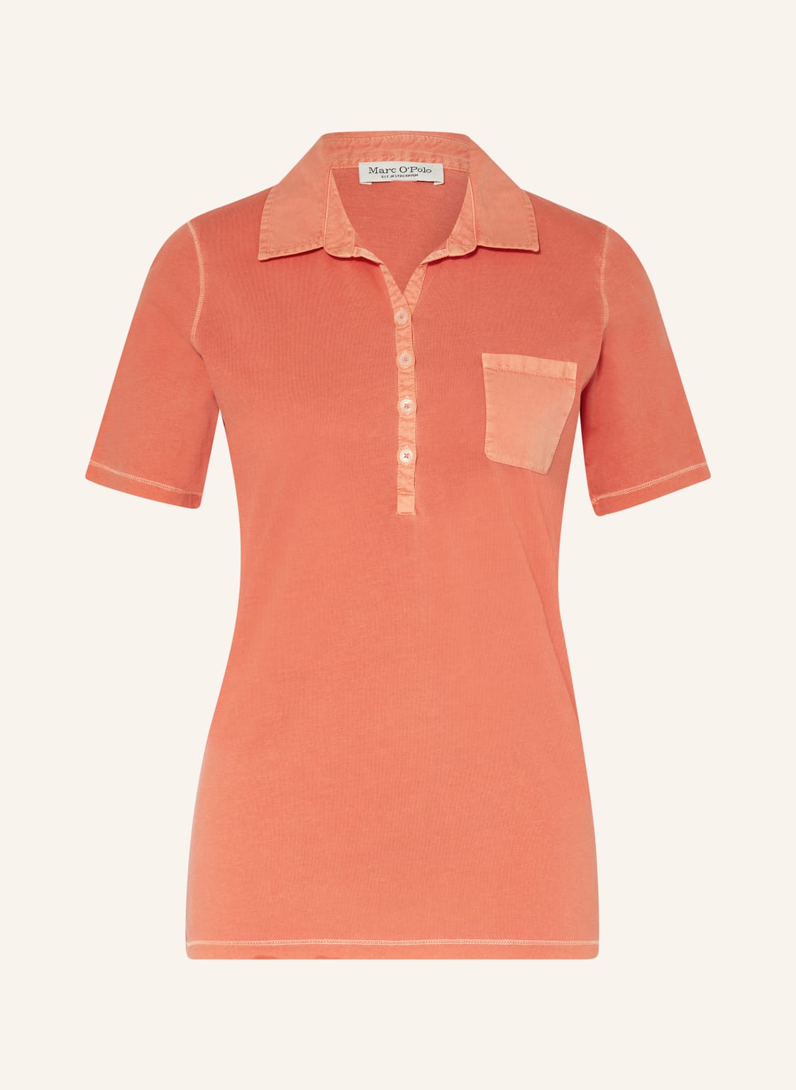 Marc O'polo Jersey-Poloshirt orange von Marc O'Polo