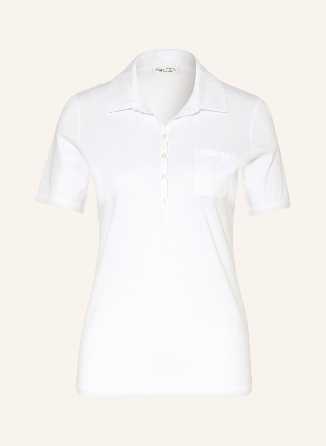 Marc O'polo Jersey-Poloshirt weiss von Marc O'Polo