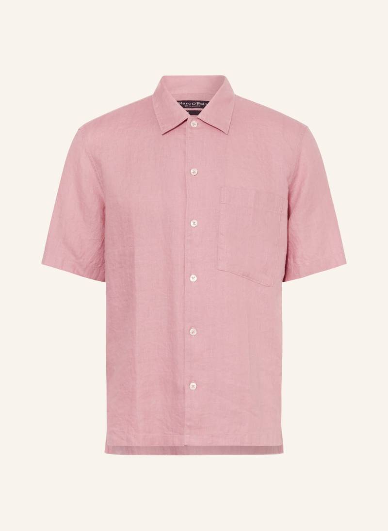 Marc O'polo Kurzarm-Hemd Regular Fit Aus Leinen rosa von Marc O'Polo