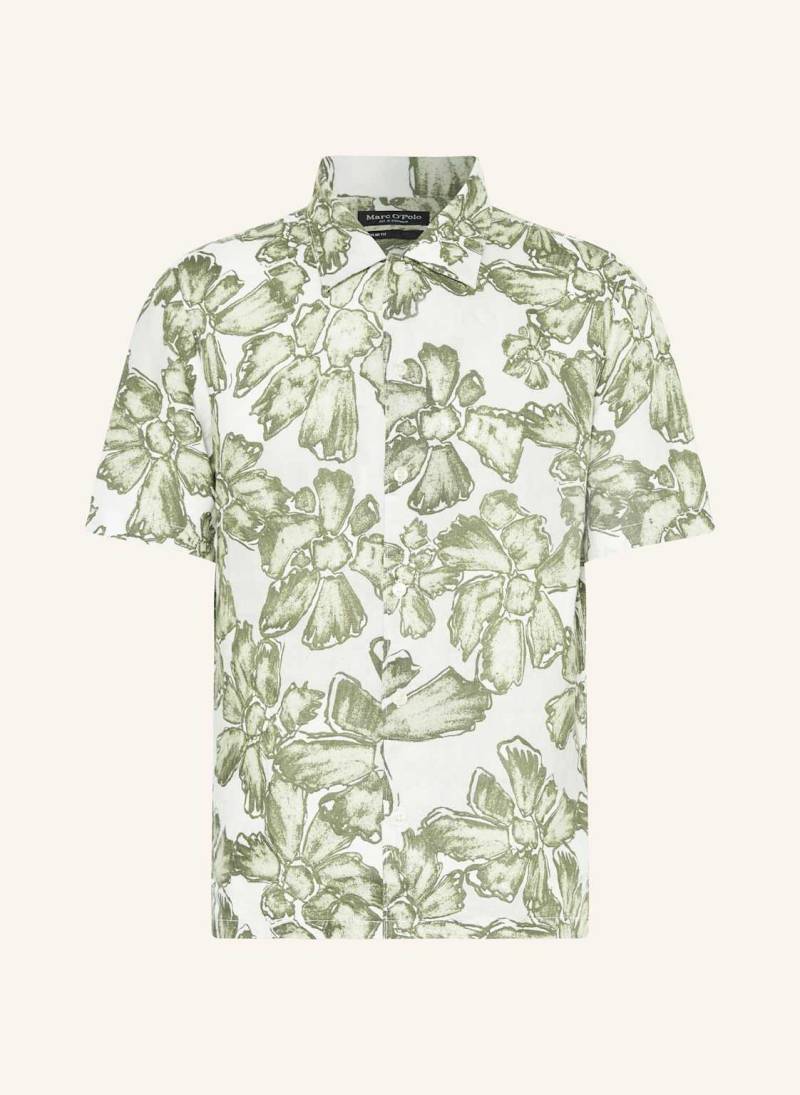 Marc O'polo Kurzarm-Hemd Regular Fit Aus Leinen gruen von Marc O'Polo