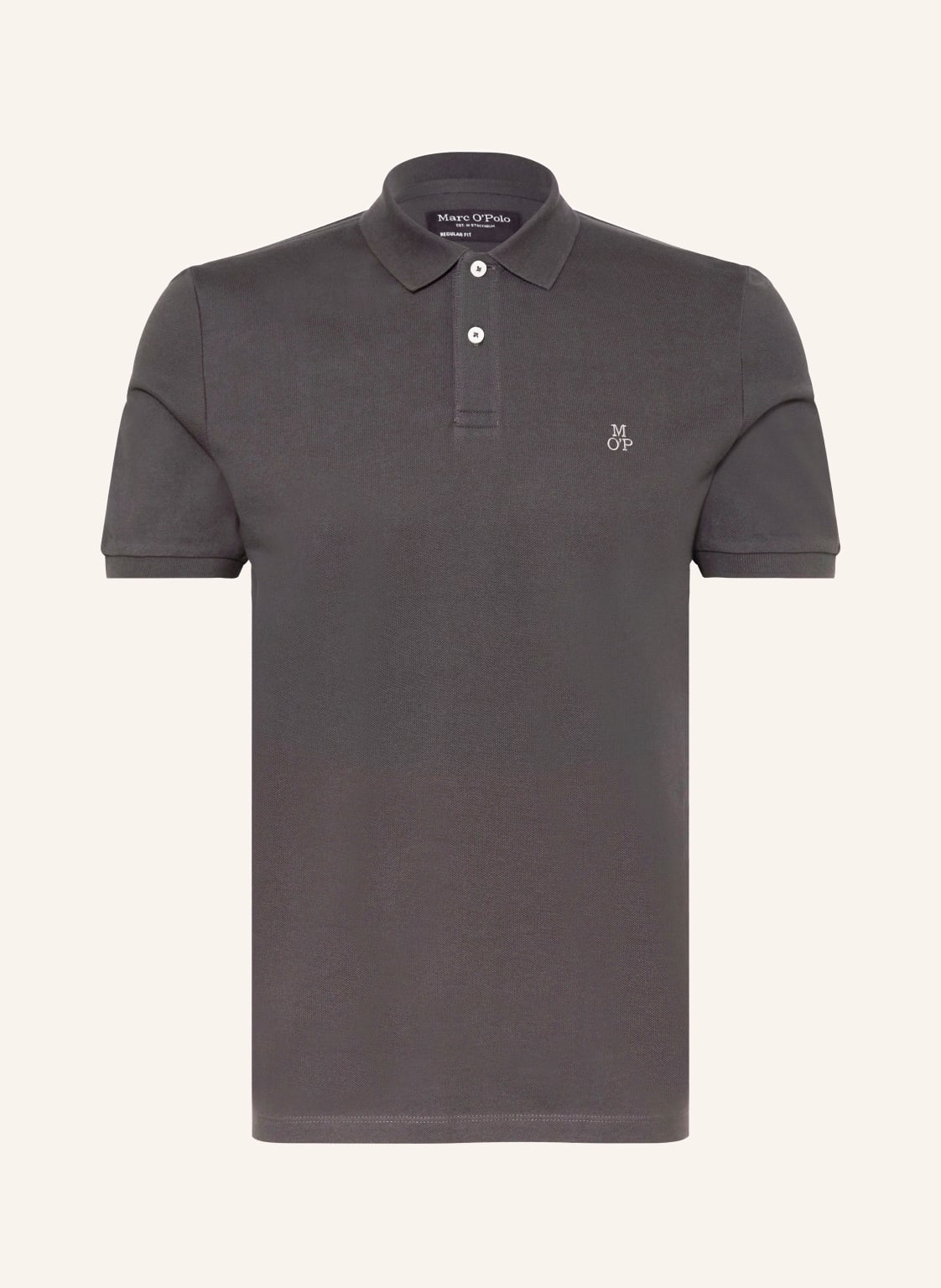 Marc O'polo Piqué-Poloshirt Regular Fit grau von Marc O'Polo