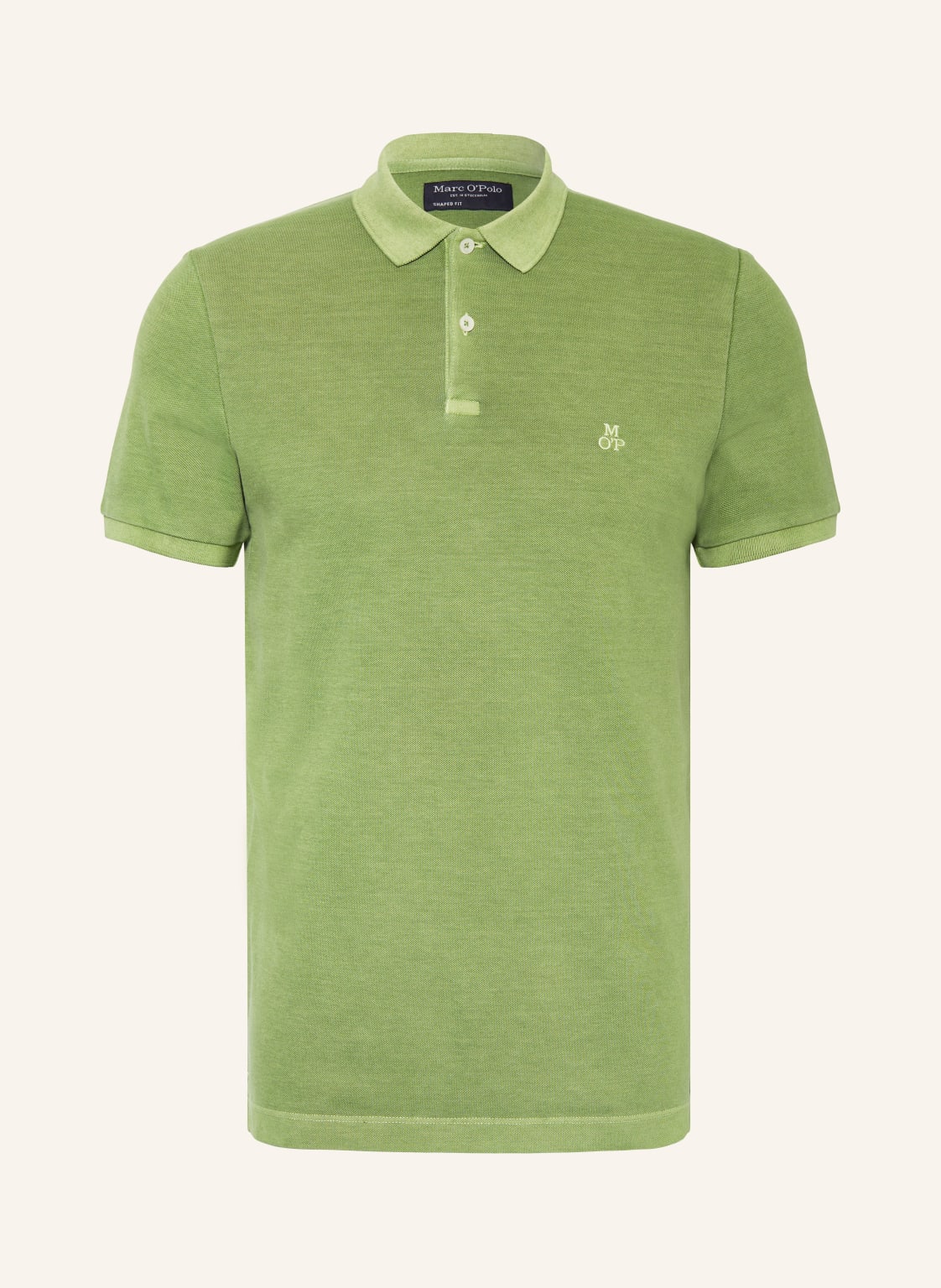 Marc O'polo Piqué-Poloshirt Shaped Fit gruen von Marc O'Polo