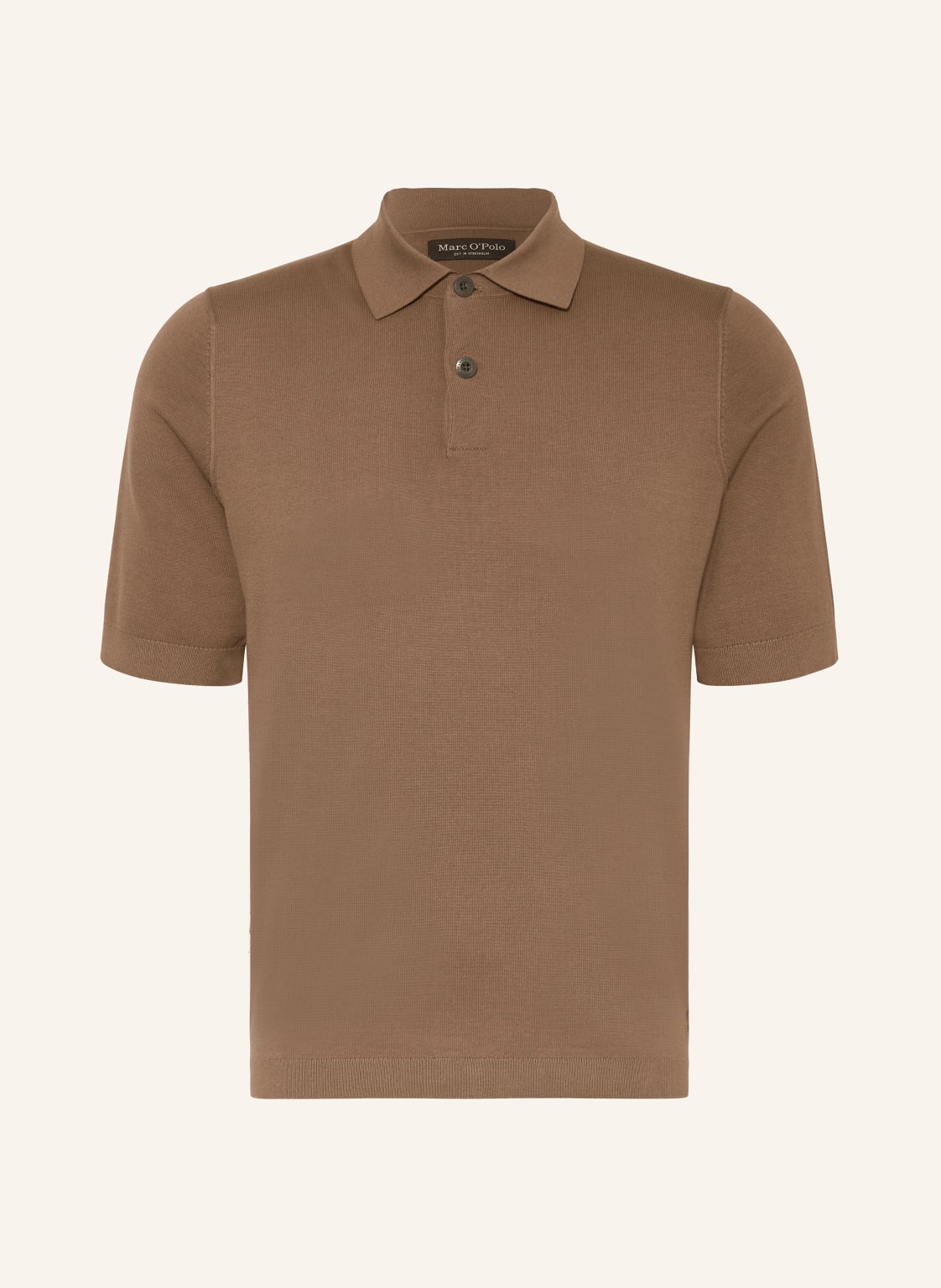 Marc O'polo Strick-Poloshirt braun von Marc O'Polo