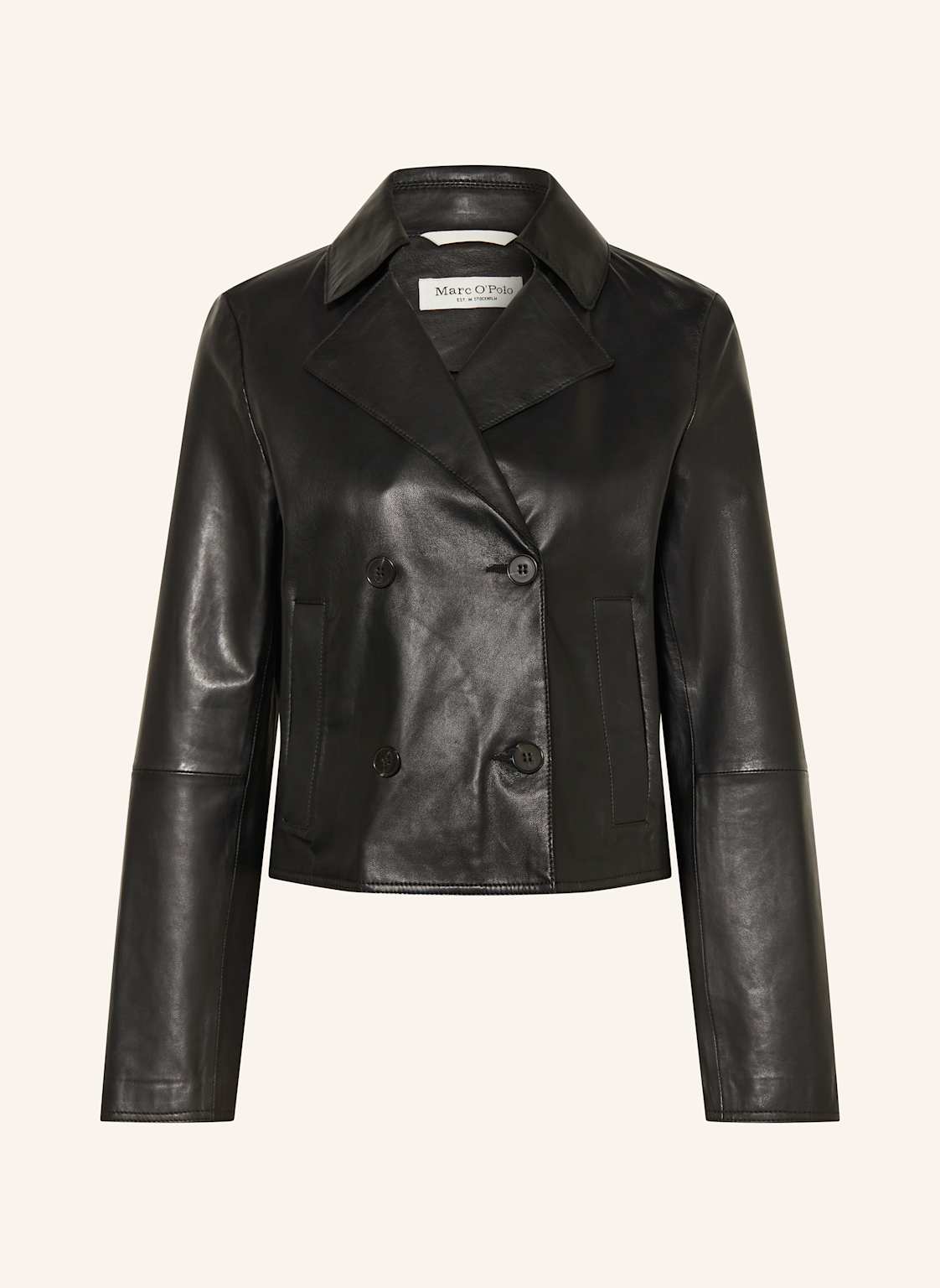 Marc O'polo Trench-Jacke Aus Leder schwarz von Marc O'Polo