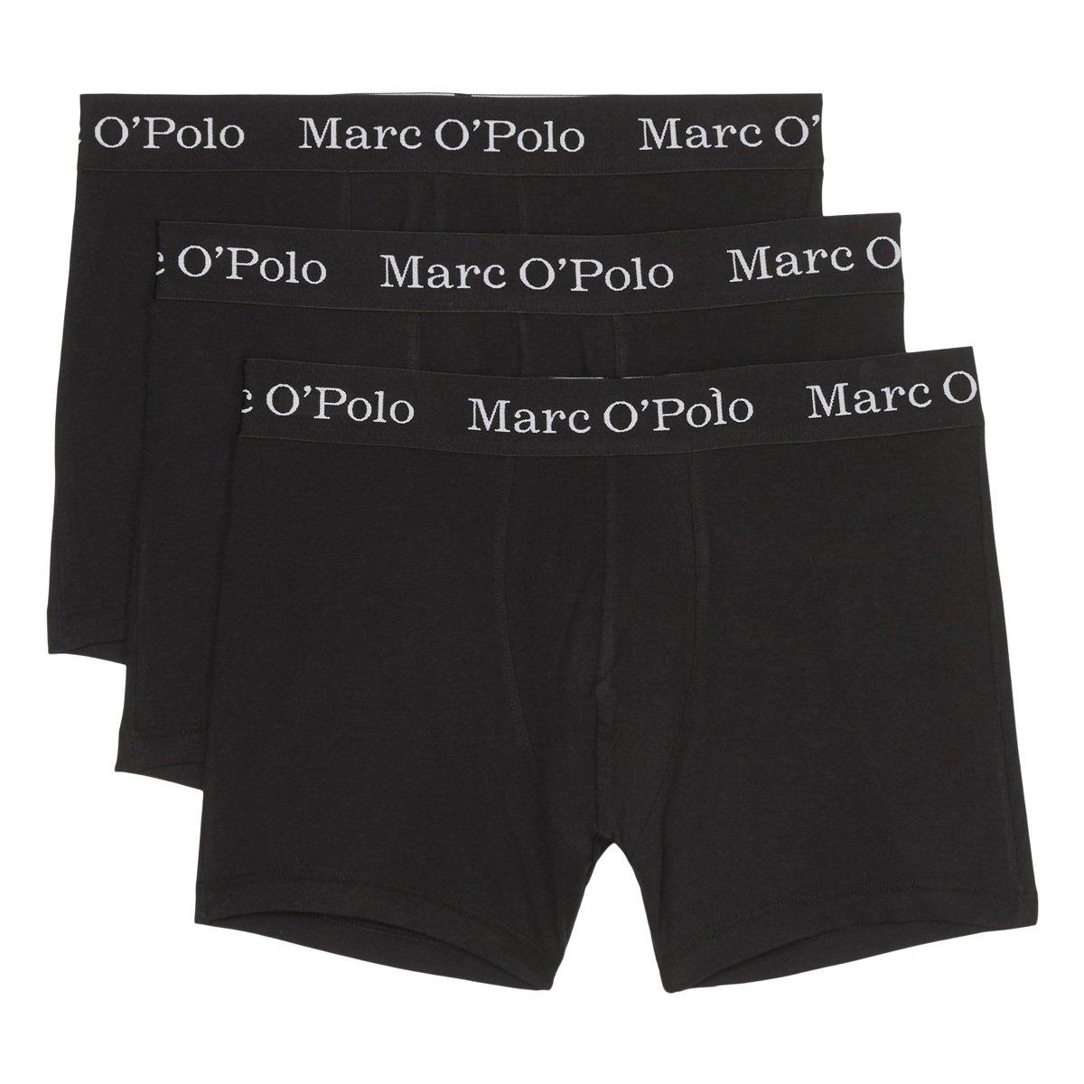 3er Pack Elements Organic Cotton - Long Short Pant Herren Schwarz S von Marc O'Polo
