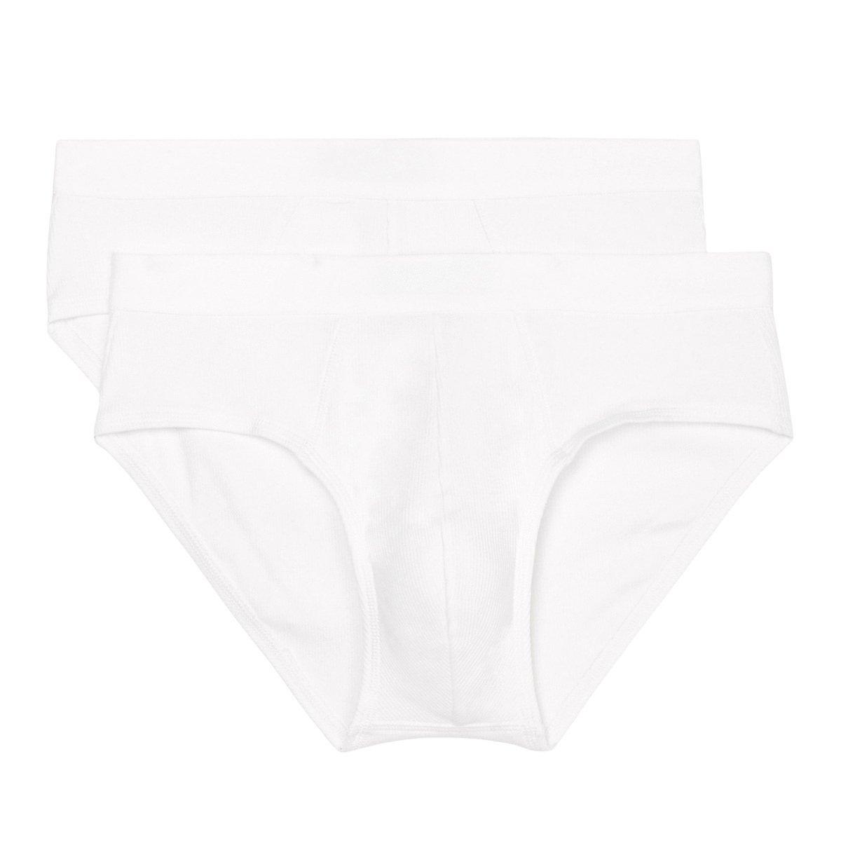 2er Pack Iconic Rib Organic Cotton - Slip Unterhose Herren Weiss S von Marc O'Polo