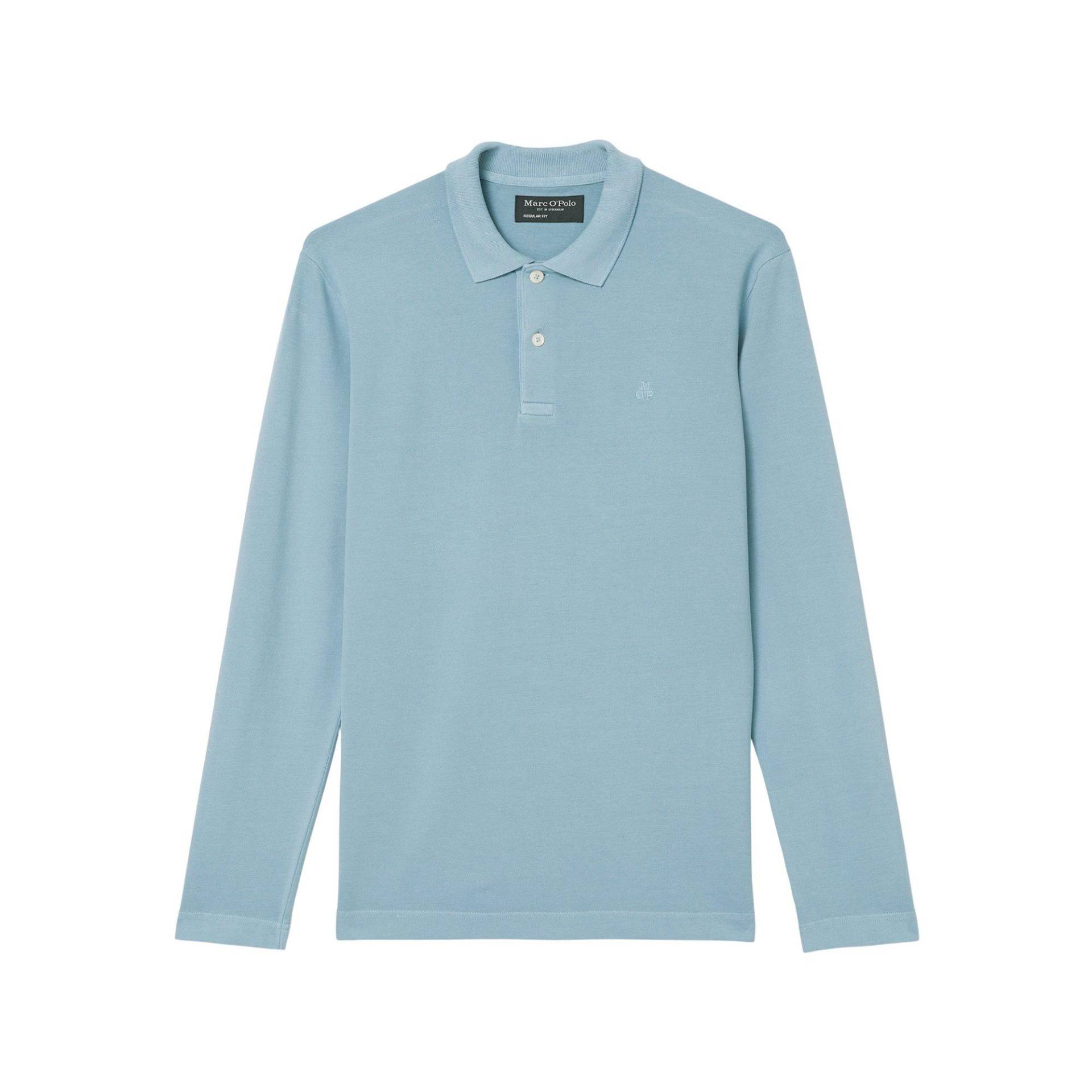 Poloshirt, Langarm Herren Hellblau XL von Marc O'Polo