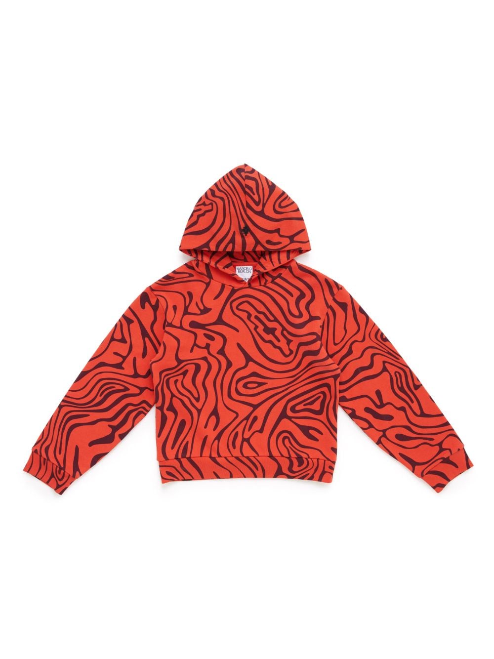 Marcelo Burlon County Of Milan Kids AOP graphic-print hoodie - Orange von Marcelo Burlon County Of Milan Kids