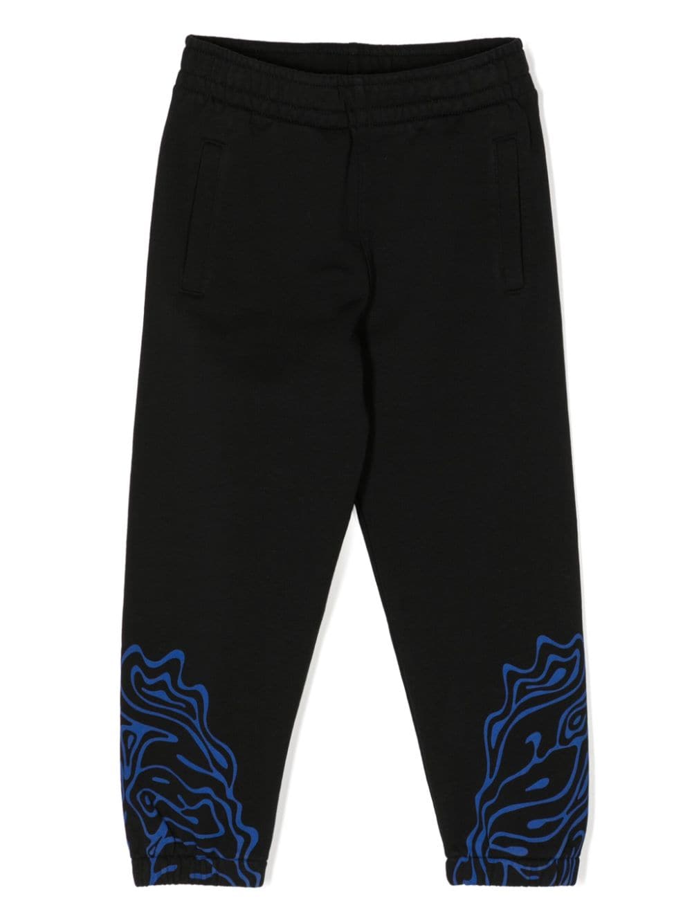 Marcelo Burlon County Of Milan Kids Fluid Wings cotton track pants - Black von Marcelo Burlon County Of Milan Kids