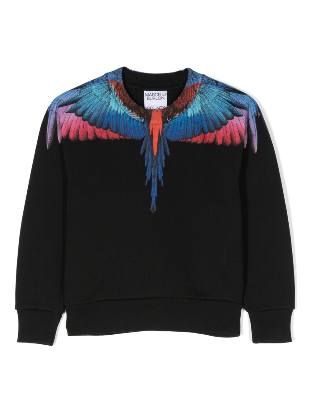 Marcelo Burlon County Of Milan Kids Icon Wings cotton sweatshirt - Black von Marcelo Burlon County Of Milan Kids